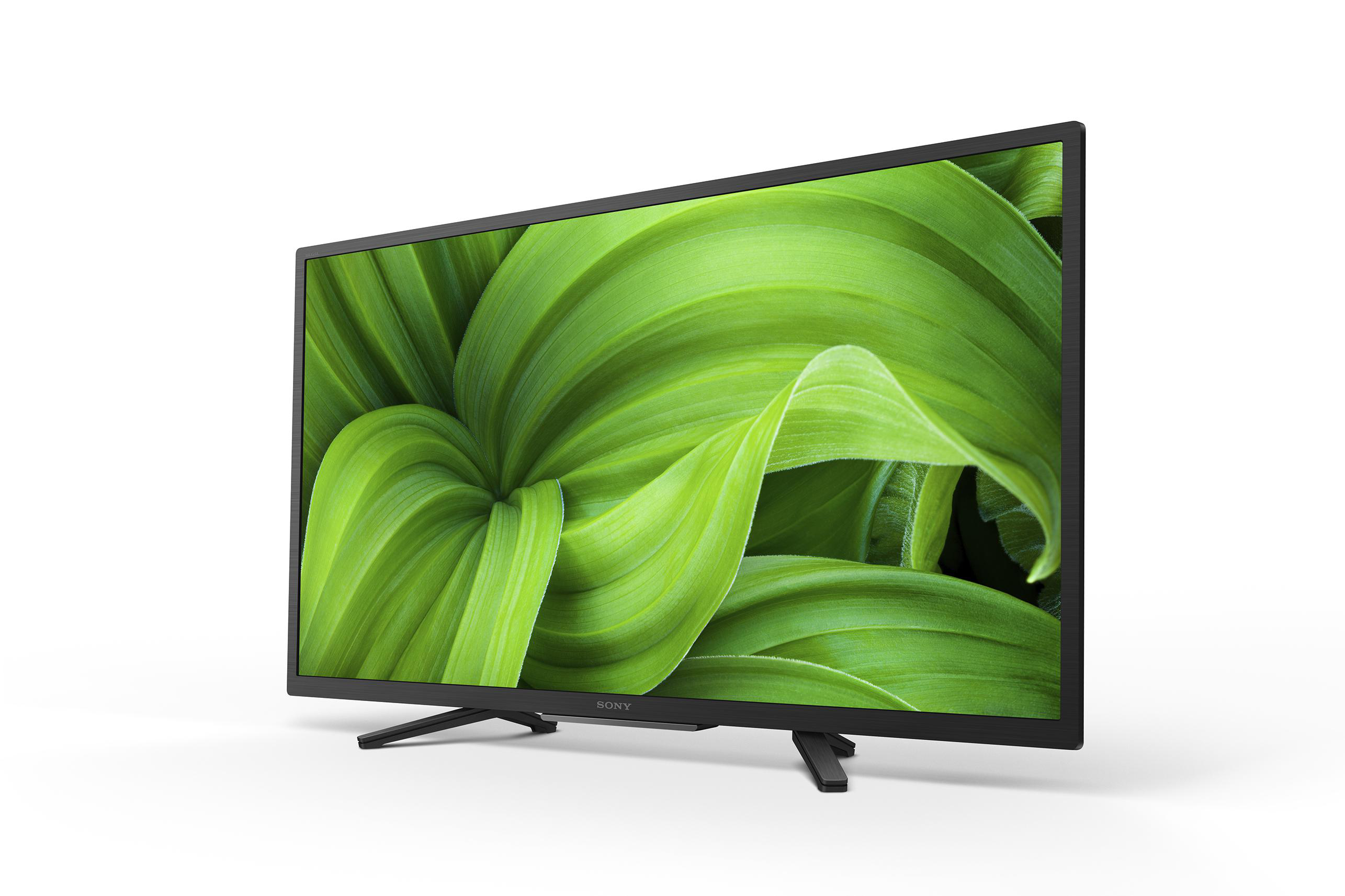 Ein Sony-Fernseher auf weißem Hintergrund.