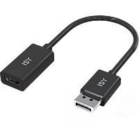 ISY IDP-2000 Display Port HDMI Adapter, Schwarz
