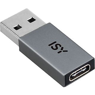 ISY IAD-1000-A USB-A auf USB-C 3.2 Adapter, Grau