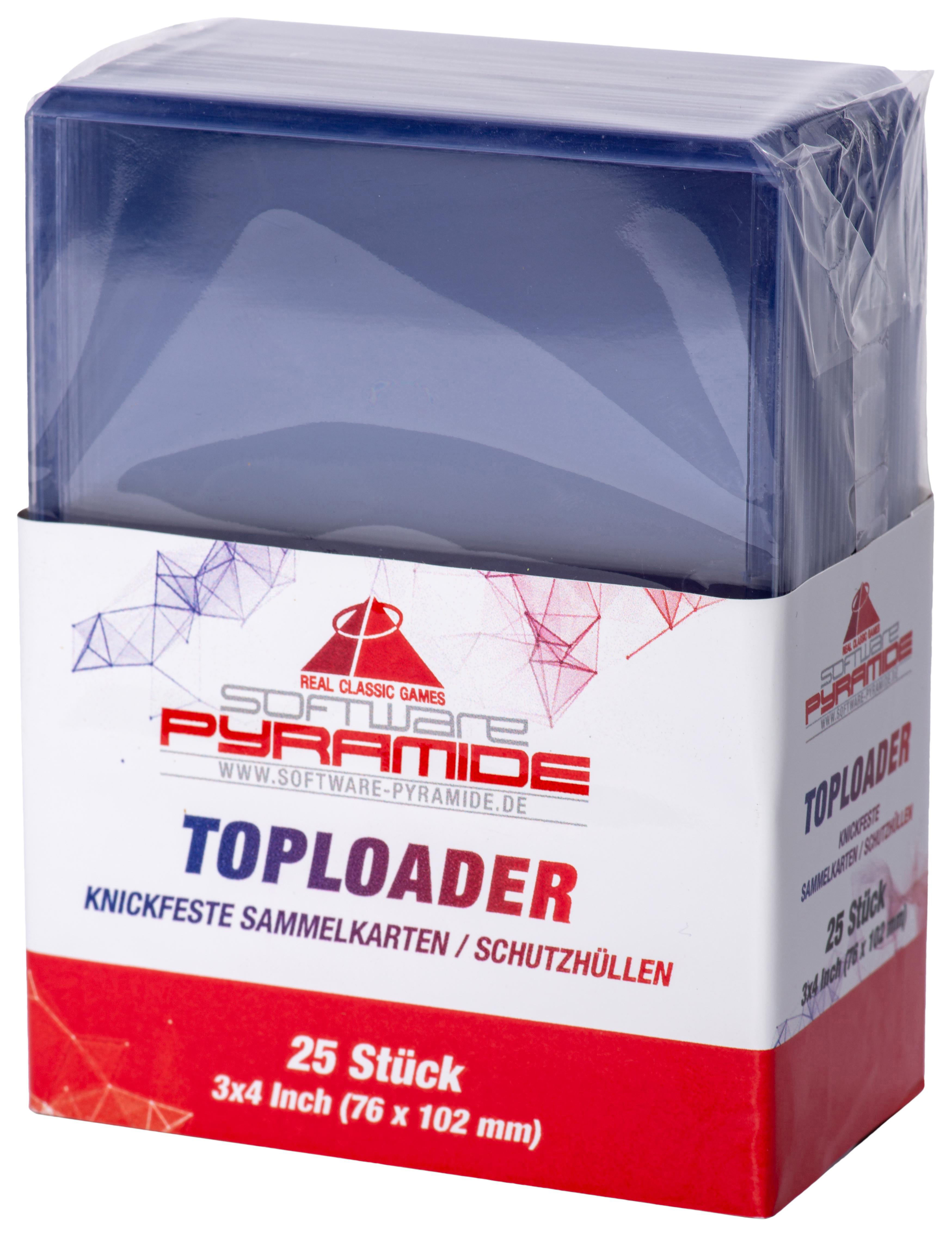 PYRAMIDE 25er / Pack Sammelkarten SOFTWARE Toploader Knickfeste Schutzhüllen Clear Schutzhüllen -