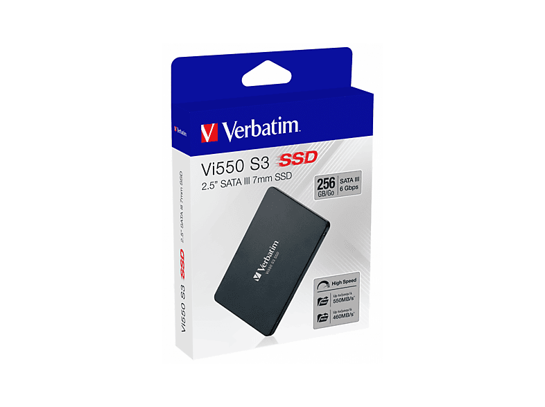 VERBATIM Vi550 S3 256GB 2.5 inç SATA-3 Dahili SSD Siyah Fiyat
