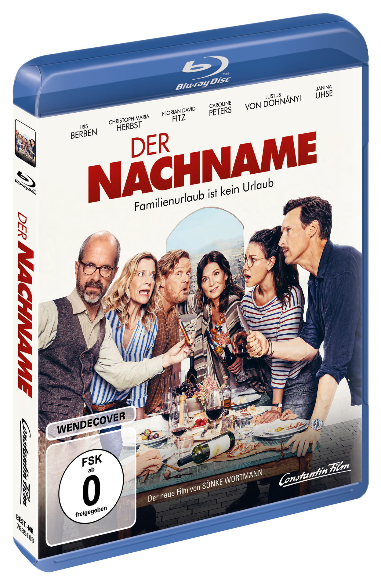 Blu-ray-Box des Films 'Der Nachname' mit einer Gruppe von Menschen auf dem Cover.