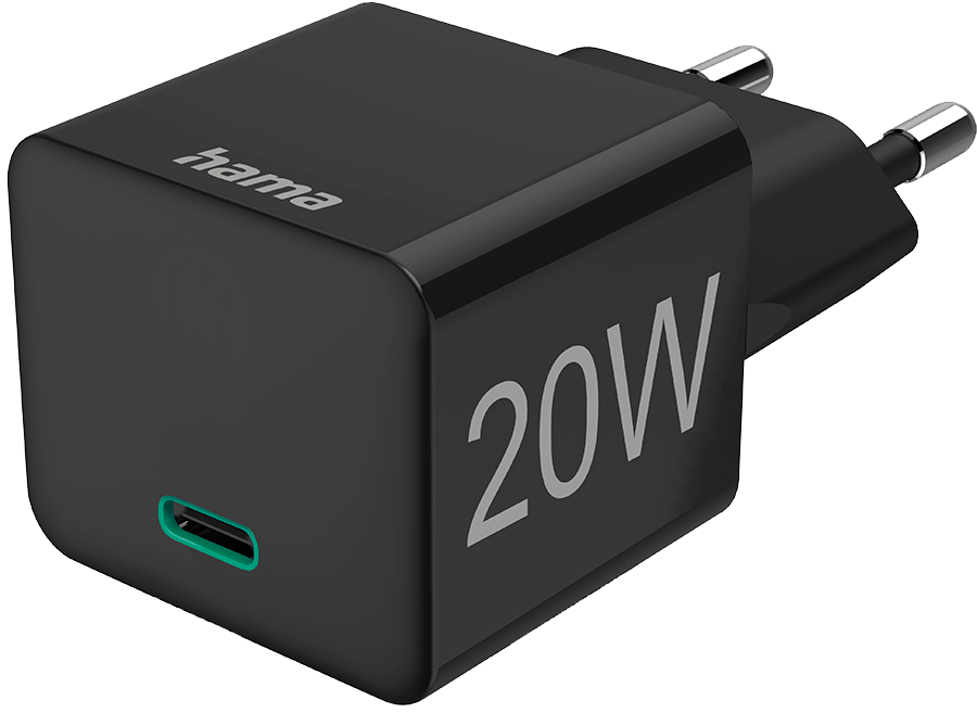 Hama 201649 Minilader Usb-c 20w Zwart afbeelding