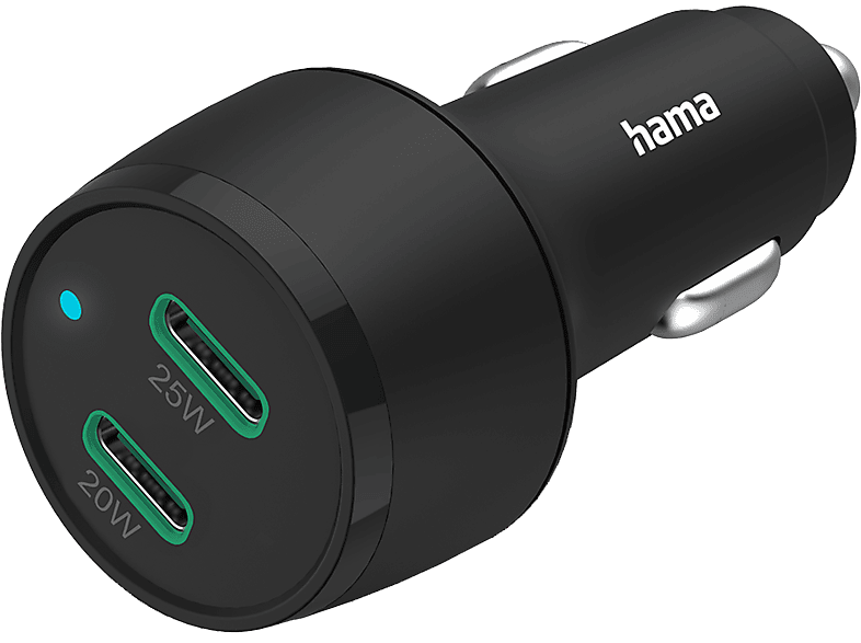 Hama 201632 Autolader Usb-c 45w Zwart