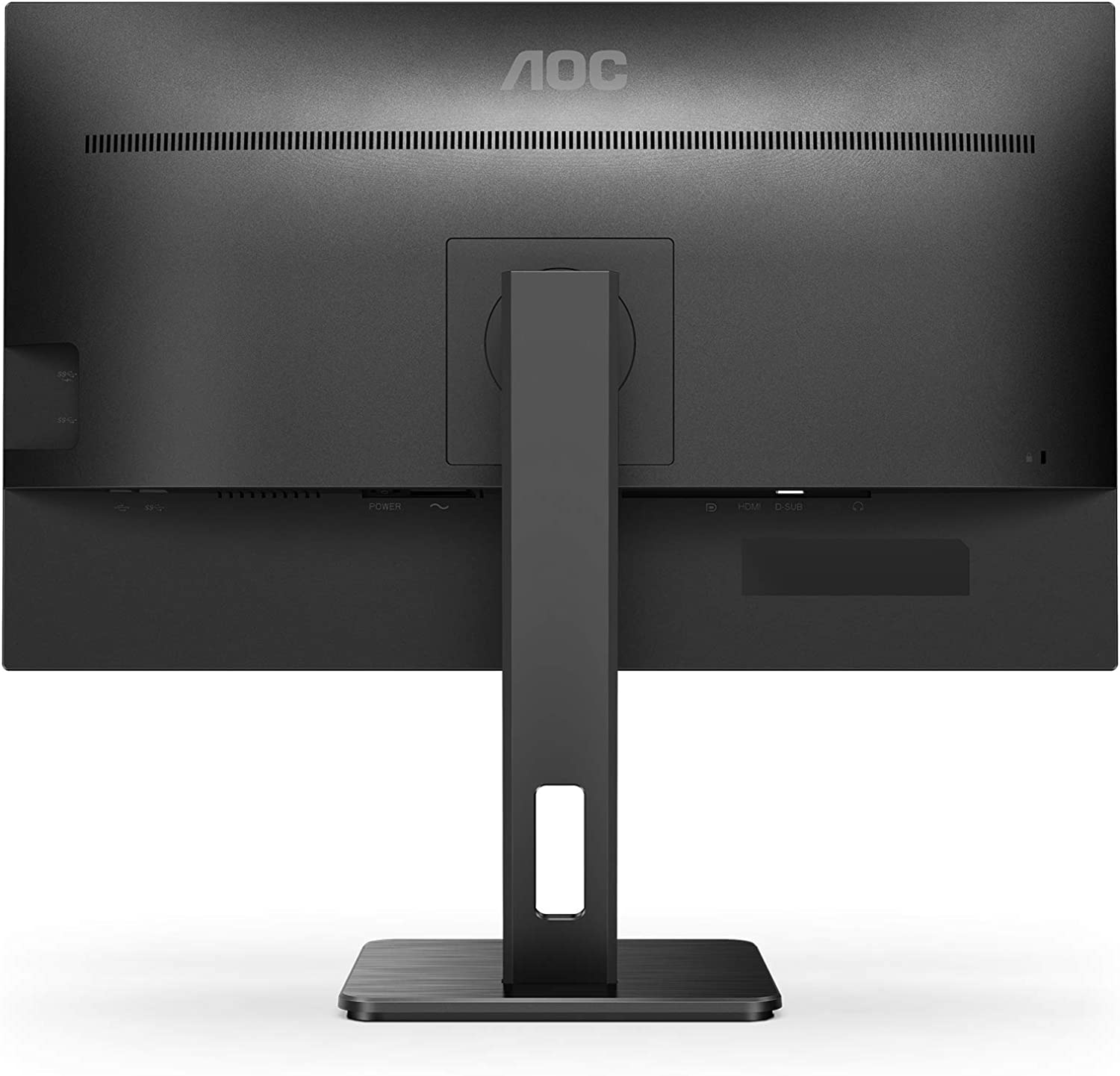 Monitor - AOC Q27P2Q, 27", QHD, 4 ms, 75 Hz, DisplayPort, USB, DVI, HDMI, Rotable, Negro