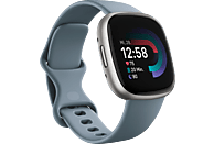 FITBIT Versa 4 Smartwatch Aluminium Elastomer, S/L, Waterfall Blue/Platinum