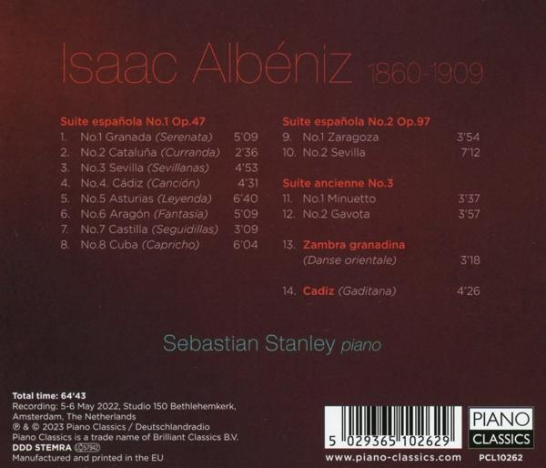 Sebastian Stanley - Albeniz:Suite Espanola op.47 And 97  - (CD)