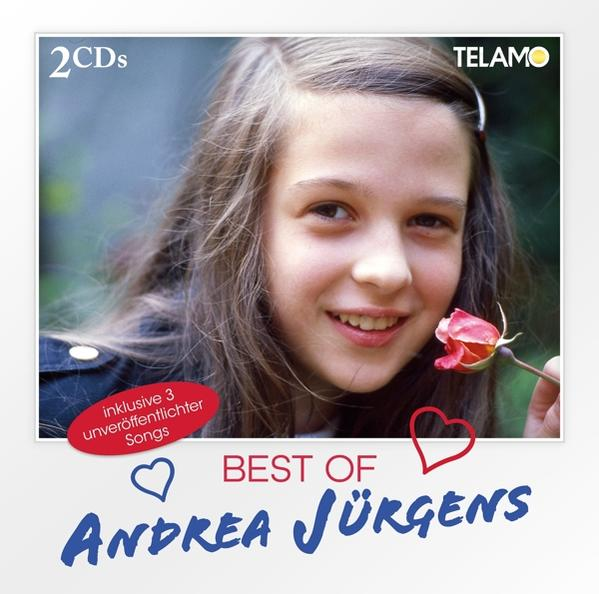CD-Cover: Andrea Jürgens, ein junges Mädchen mit einer Rose.