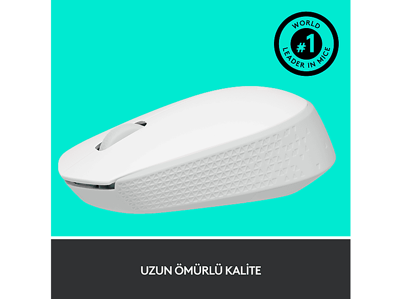 LOGITECH M171 USB Alıcılı Kablosuz Kompakt Mouse - Beyaz_4