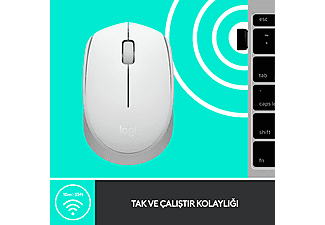 LOGITECH M171 USB Alıcılı Kablosuz Kompakt Mouse - Beyaz_5