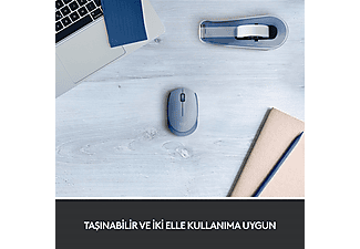 LOGITECH M171 USB Alıcılı Kablosuz Kompakt Mouse - Açık Mavi_2