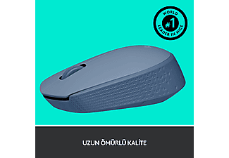 LOGITECH M171 USB Alıcılı Kablosuz Kompakt Mouse - Açık Mavi_4