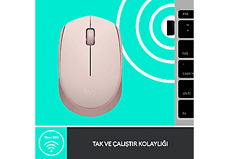 LOGITECH M171 USB Alıcılı Kablosuz Kompakt Mouse - Pembe_5