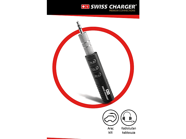 SWISS CHARGER Charger SCC30036 Bluetooth Aux Dönüştürücü_1