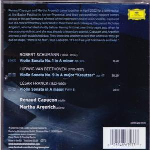CD-Cover mit Text und Namen von Komponisten und Interpreten.