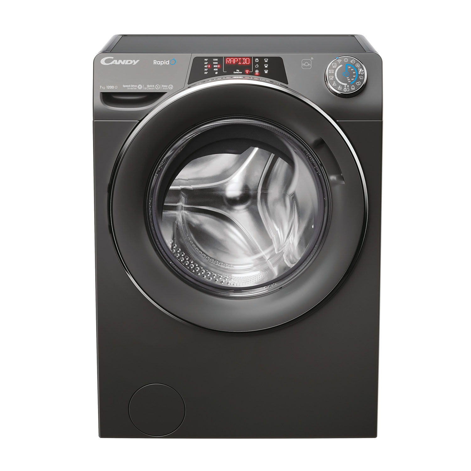 Candy Ro41276Dwmcrt-S Lavatrice, Caricamento frontale, 7 kg, 48 cm, Classe A