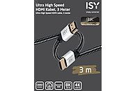 ISY HDMI-kabel Verguld 3 m Zwart (IHD-5000-1)