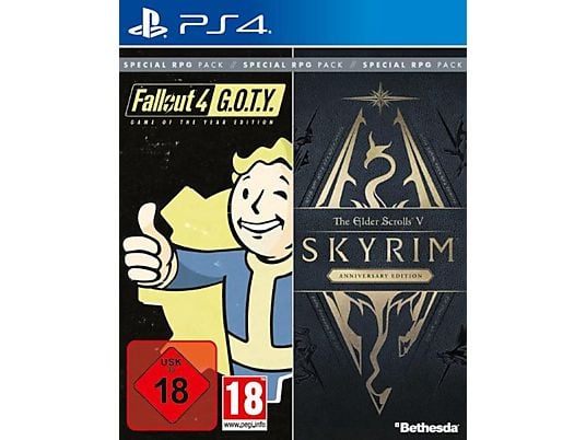 The Elder Scrolls V: Skyrim Anniversary Edition + Fallout 4 G.O.T.Y Edition (Special RPG Pack) - PlayStation 4 - Tedesco