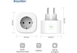 MEROSS Tekli Akıllı Priz Beyaz_2