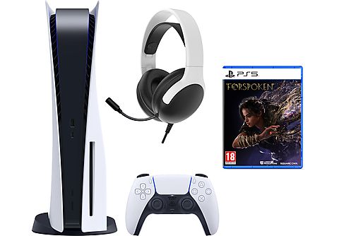 SONY PlayStation 5 Disk Edition + Qware PS5 Gaming Headset + Forspoken PS5
