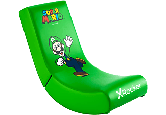 X-ROCKER Super Mario: Video Rocker - Joy Edition: Luigi - Sedia da gaming (Luigi Verde)