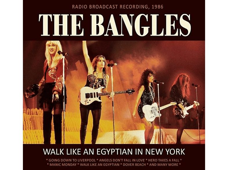 The Bangles walk like an Egyptian. Becky Baldwin. The Bangles Manic Monday. York CD.