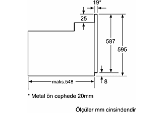 BOSCH HBF514BH1T 66L Ankastre Fırın Antrasit Gri_6