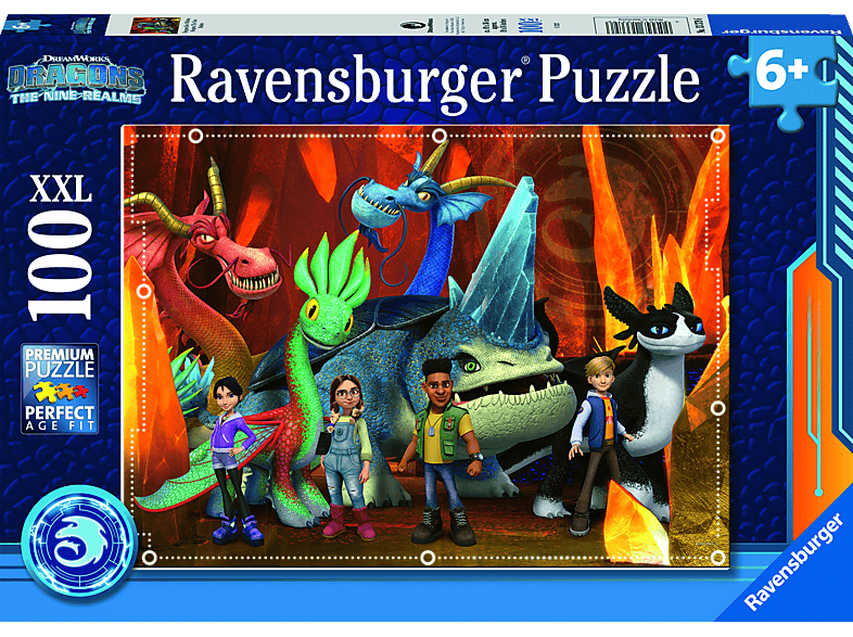RAVENSBURGER Dragons: Puzzle Mehrfarbig 9 Die Welten