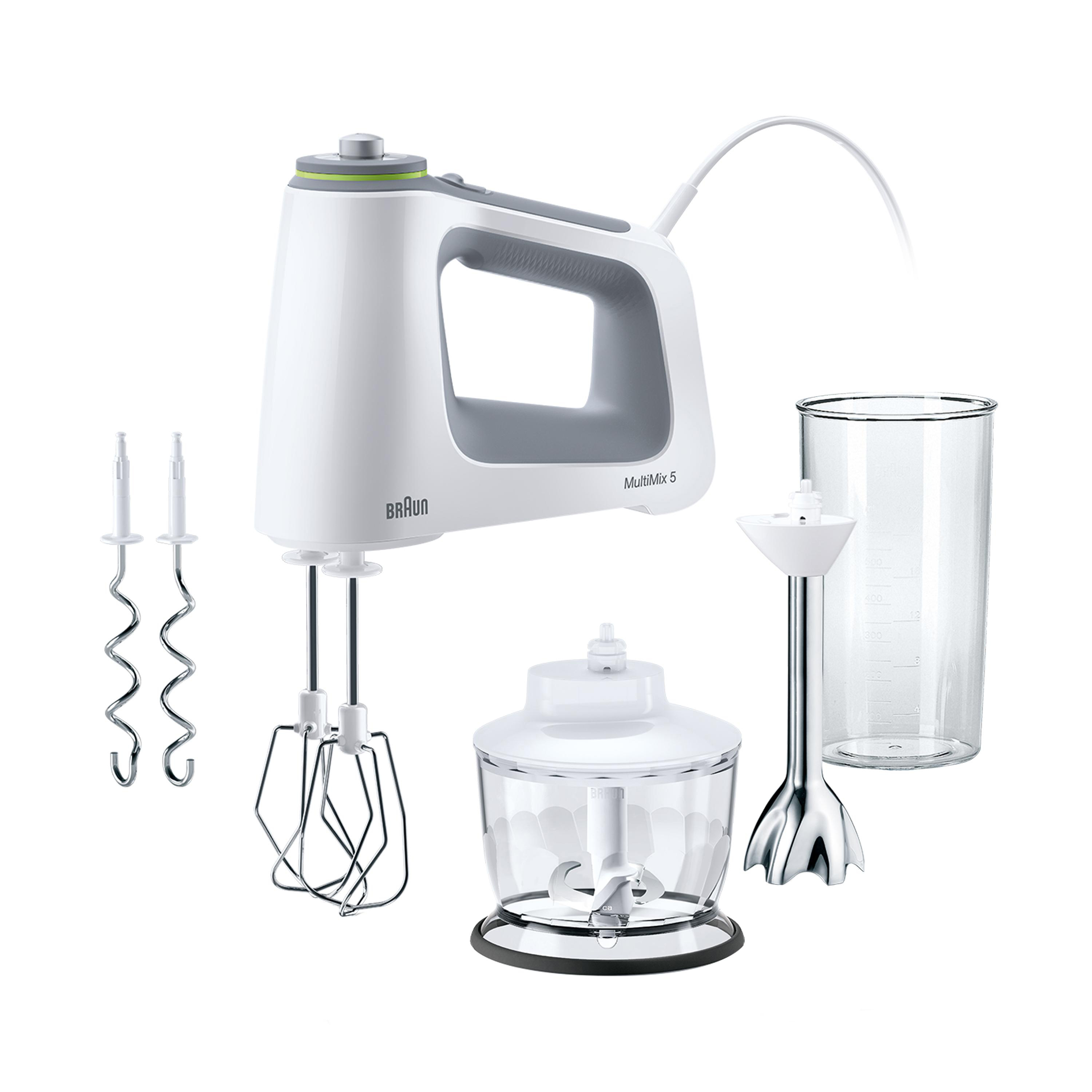 BRAUN MultiMix 5 HM 5100 Handmixer Weiß/Grau (750 Watt)