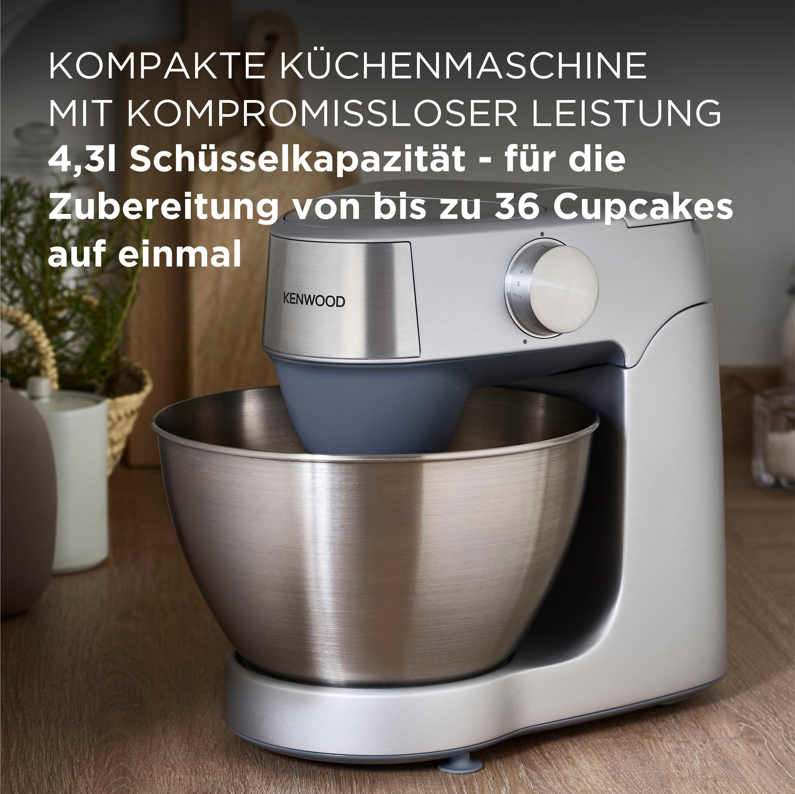 KENWOOD Prospero+ KHC29.J0SI Küchenmaschine Silber (Rührschüsselkapazität: 4,3 l, 1000 Watt)