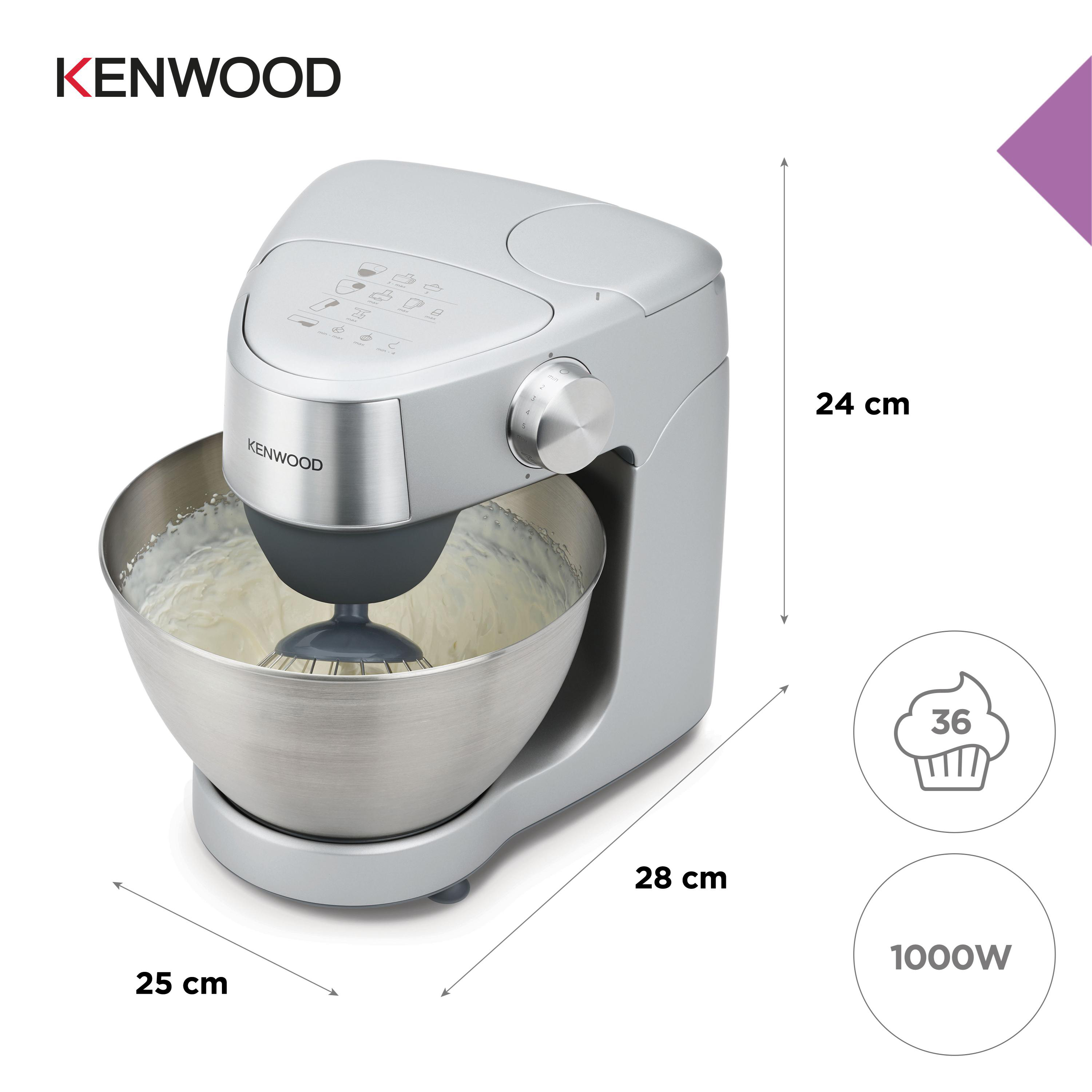 KENWOOD Prospero+ KHC29.J0SI Küchenmaschine Silber (Rührschüsselkapazität: 4,3 l, 1000 Watt)
