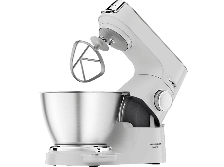 KENWOOD Titanium Chef Baker Küchenmaschine KVC65.001WH Weiß (Rührschüsselkapazität: 5 l, 1200 Watt)
