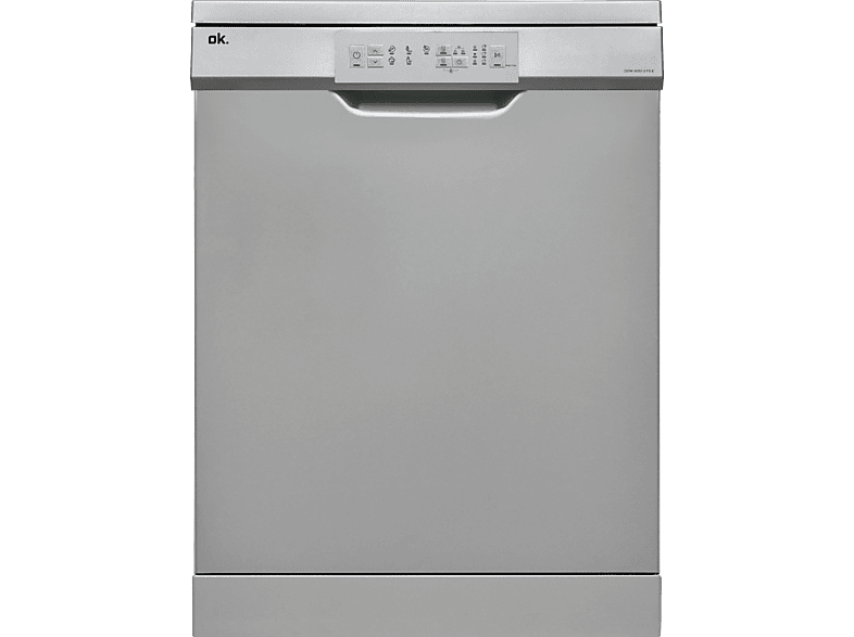 Lavavajillas - ok. ODW 6051-3 E FS, 12 servicios, 6 programas, 59.8 cm, Plata oscuro