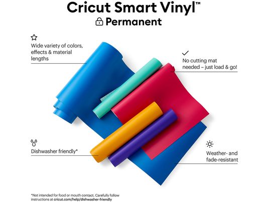 CRICUT Smart Vinyl - permanent - Rouleau Vinyle (Bleu)