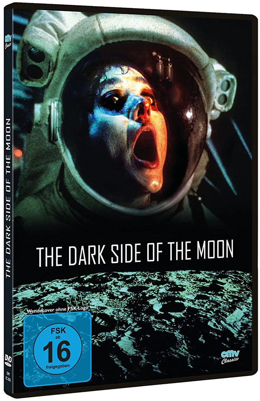 DVD-Cover: Astronaut im Weltraumanzug, schreit. Titel: The Dark Side of the Moon.
