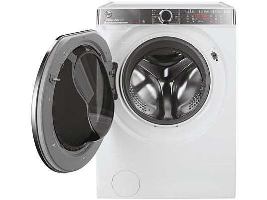 HOOVER H5DPB6106AMBC-S - Waschtrockner (10 kg, Weiss/Schwarz)