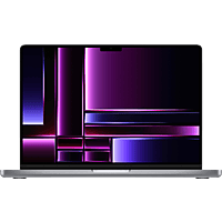 APPLE MacBook Pro M2 PRo, 2023, Notebook mit 14,2 Zoll Display, Apple M-Series Prozessor, 16 GB RAM, 1 TB SSD, 19‑Core GPU, Space Grau