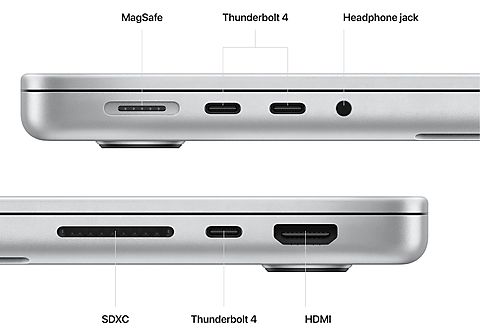 APPLE MacBook Pro 16" M2 Pro 512 GB Silver AZERTY (MNWC3F)