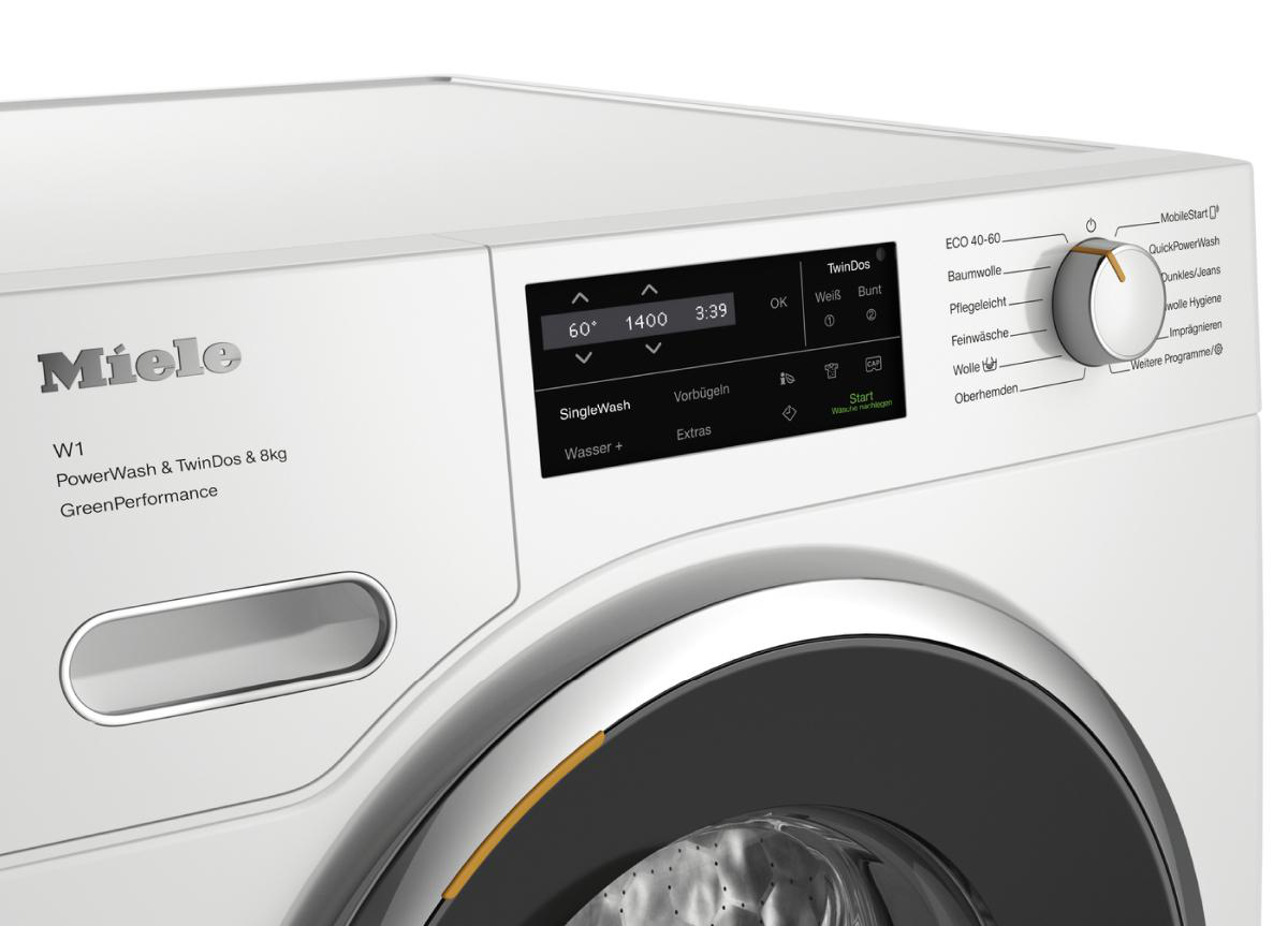 MIELE WWH860 WPS PWash&TDos&8kg W1 White Edition Waschmaschine (8 kg, 1400 U/Min., A, Flusenfilter Fremdkörperfilter)