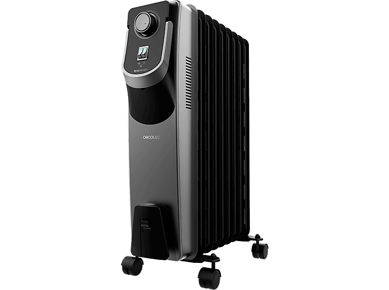 Radiador - Cecotec ReadyWarm 9000 Space 360º Black, 9 Elementos, de Aceite, 2000W, 3 Niveles, Negro