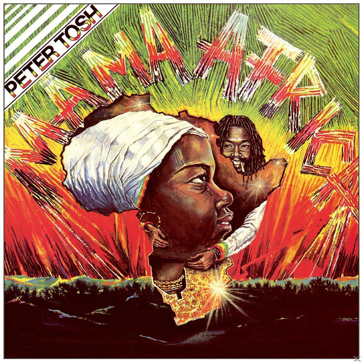 Egy albumborító egy afrikai nővel és Peter Tosh-sal.