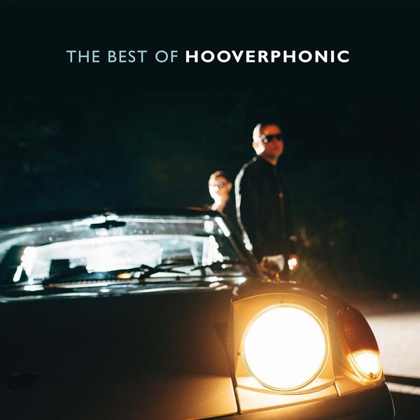 A The Best of Hooverphonic album borítója, egy autó fényszóróit és két embert ábrázol a sötétben.