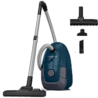 ROWENTA Power XXL Parkett RO3126 Bodenstaubsauger mit Beutel  (69 dB(A), maximale Leistung: 900 Watt, Dunkelblau)