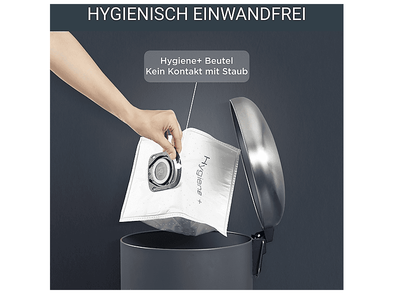 Rowenta Power XXL Parkett RO3126 Bodenstaubsauger mit Beutel (69 dB(A), maximale Leistung: 900 Watt, Dunkelblau) — Foto 3 von 5