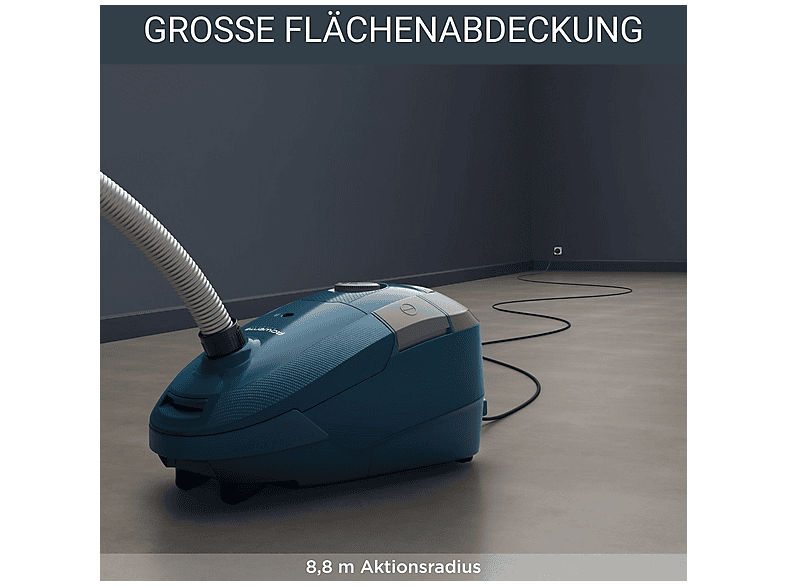 Rowenta Power XXL Parkett RO3126 Bodenstaubsauger mit Beutel (69 dB(A), maximale Leistung: 900 Watt, Dunkelblau) — Foto 4 von 5