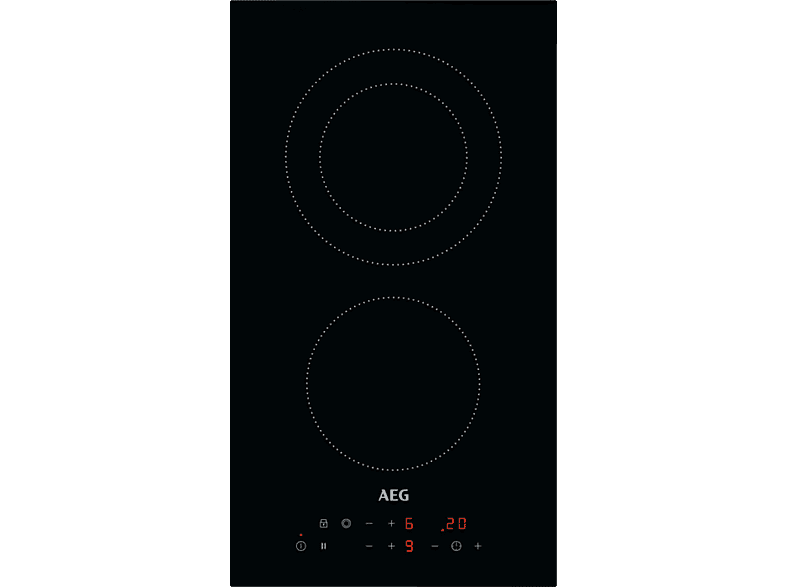 AEG HRB32310CB Beépíthető kerámia főzőlap, Kerámia, érintőkapcsolóval, kétkörös zóna, maradékhő, percszámláló, időzítő, gyerekzár