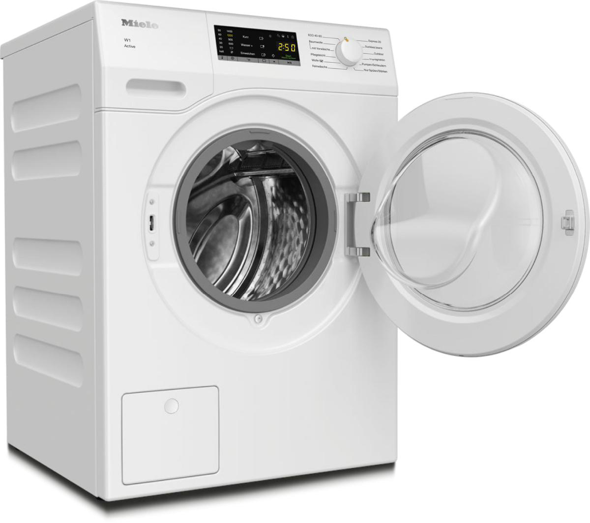 MIELE WCA030 WPS Active 1 Chrome Edition Waschmaschine (7,0 kg, 1400 U/Min., B, Flusenfilter Fremdkörperfilter)