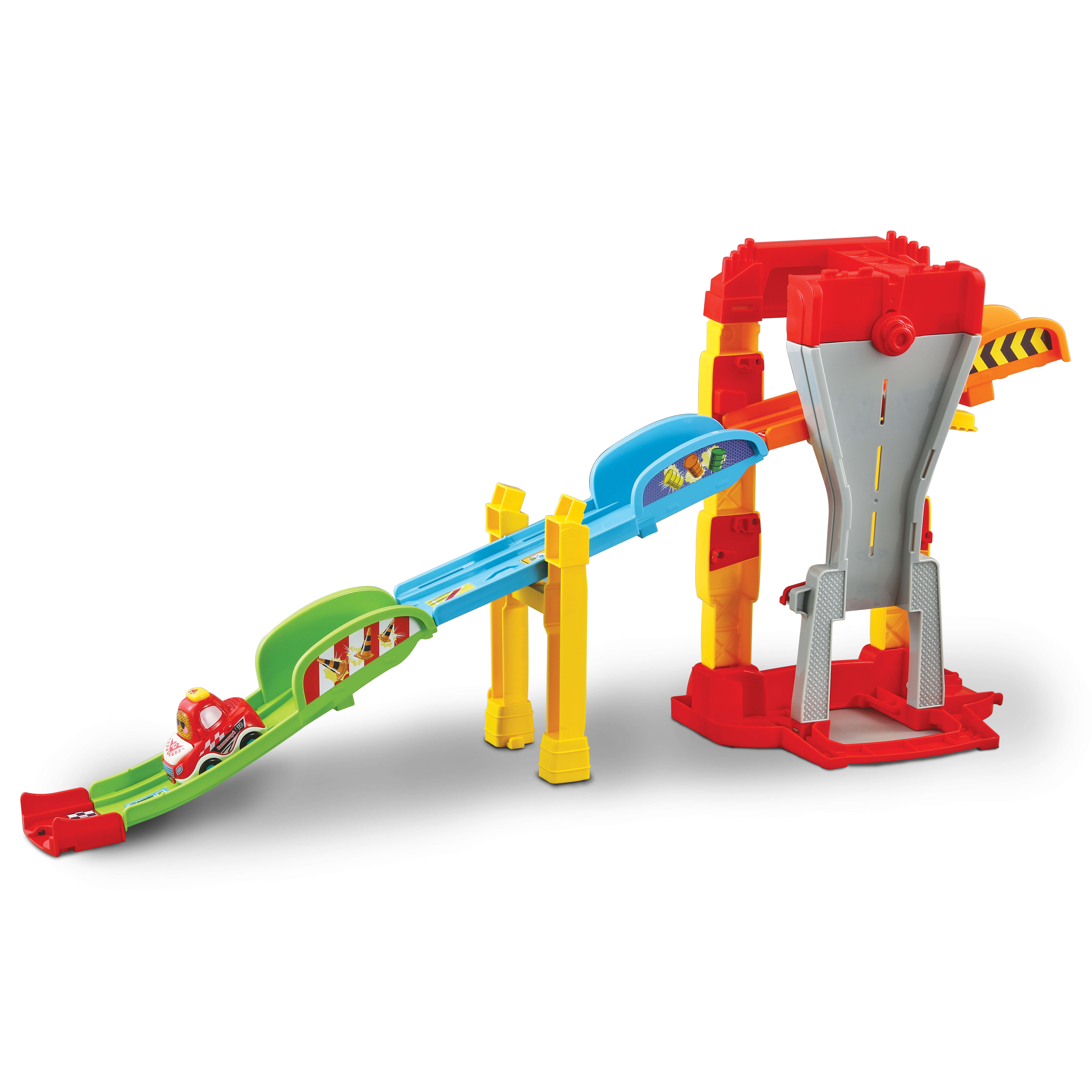 VTECH Tut Tut Baby Flitzer - 4-in-1-Rampe Spielset, Mehrfarbig