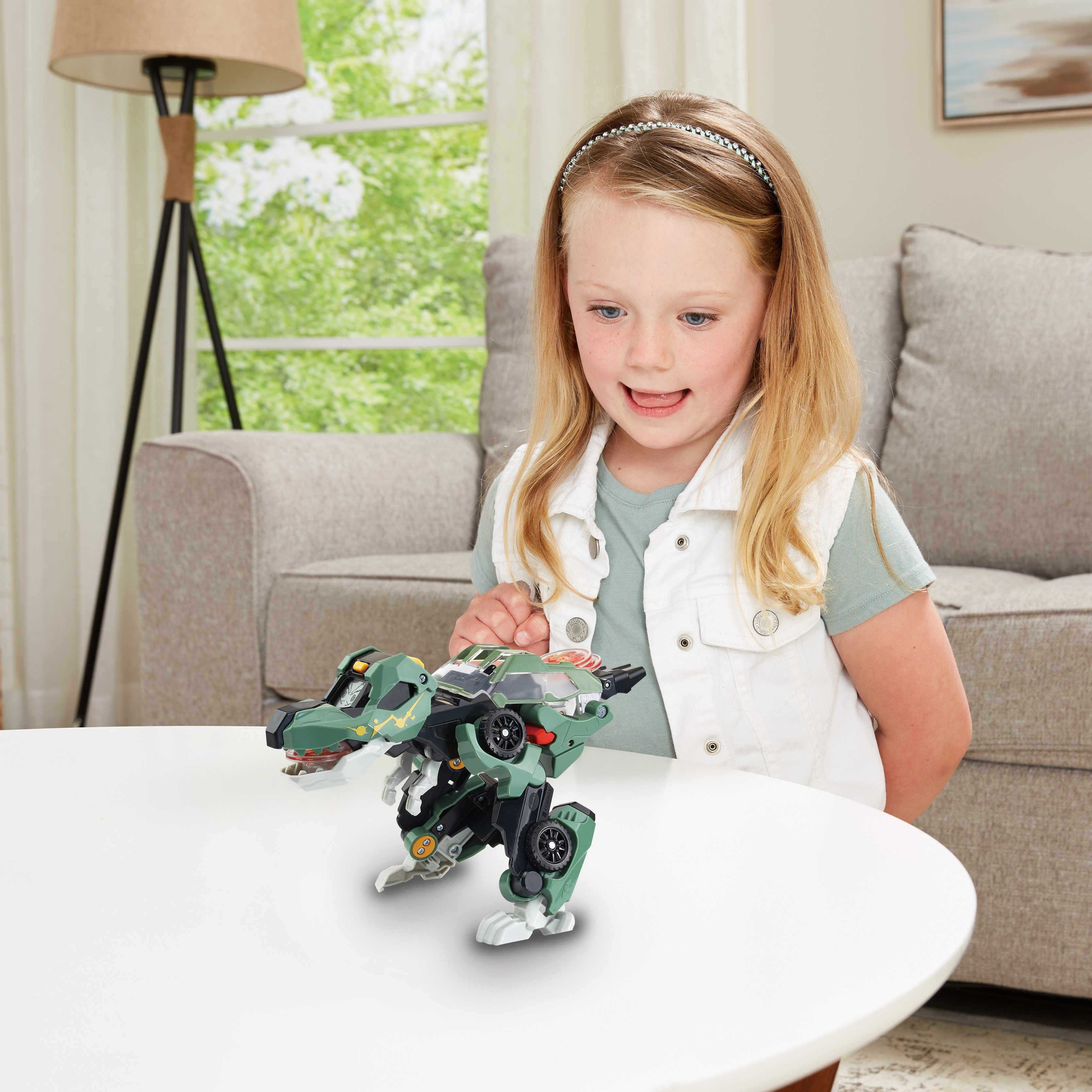 Switch Grün Spielzeugauto, VTECH - Go Dinos Launcher-T-Rex &
