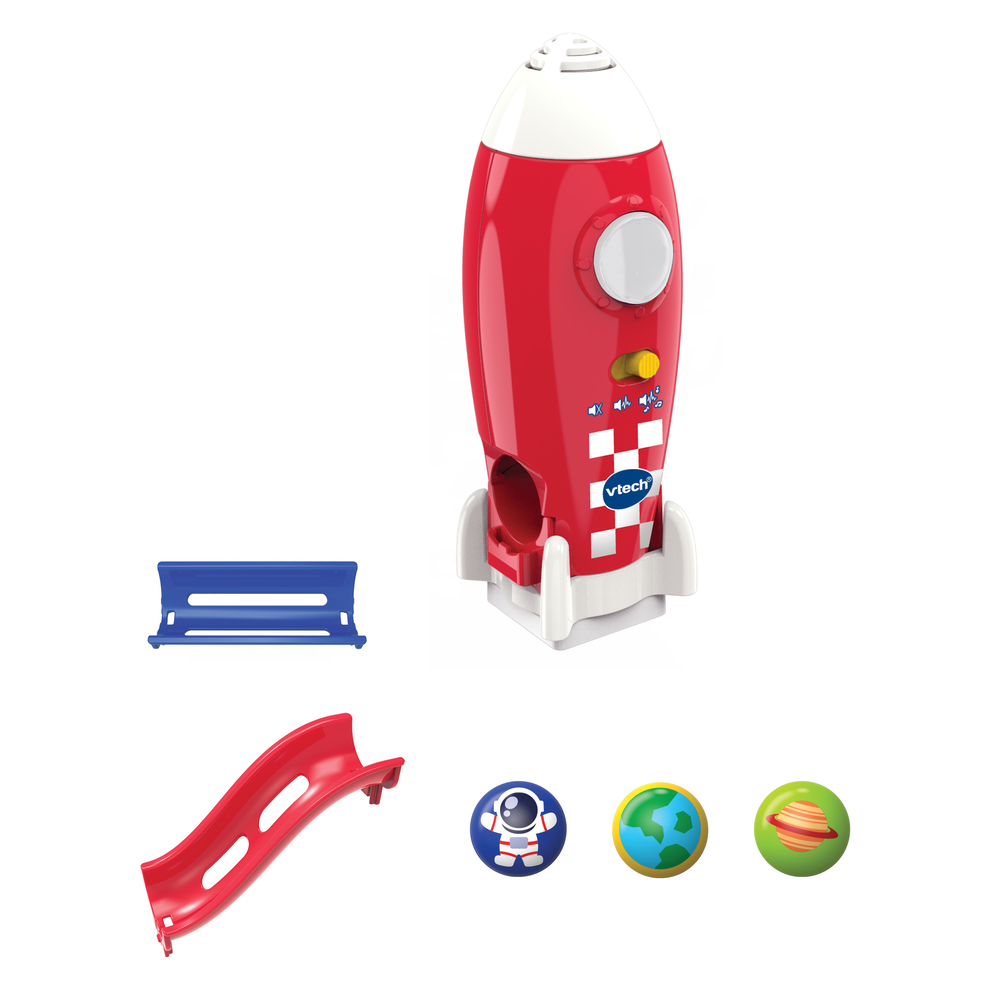 VTECH Marble Rush - Erweiterung Lights&Sounds-Rakete Kugelbahn, Mehrfarbig